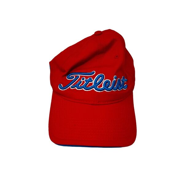 Titleist FJ FootJoy ProV1 Orange Hat Golf Outdoor Mens Adjustable One Size - Picture 1 of 6